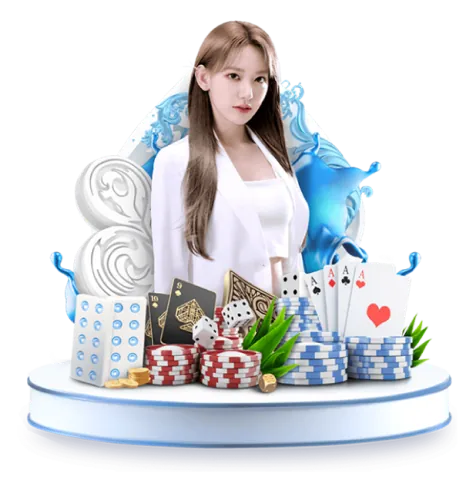 Hình ảnh sòng bạc trực tuyến với người chia bài thật và bàn chơi bài baccarat, roulette